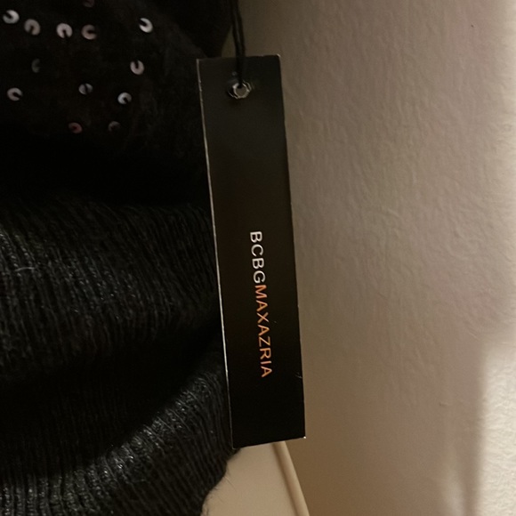 $100 - Black Friday - BCBG MAXAZRIA - puff slv sweater / charcoal heather - Picture 5 of 7